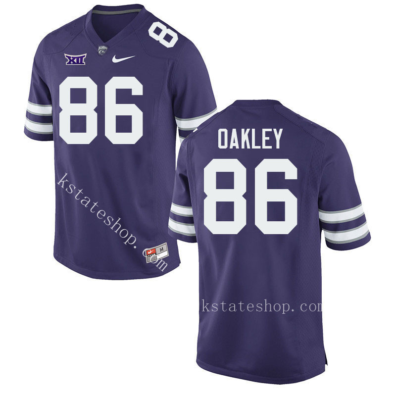 Garrett Oakley Kansas State Jersey,Kansas State Wildcats #86 Garrett Oakley Jersey Youth-Purple